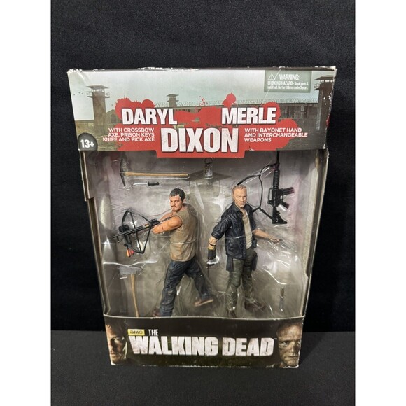 Walking Dead Series 4 AMC Dixon Brothers 2-Pack Daryl & Merle Action Figures - Picture 1 of 7